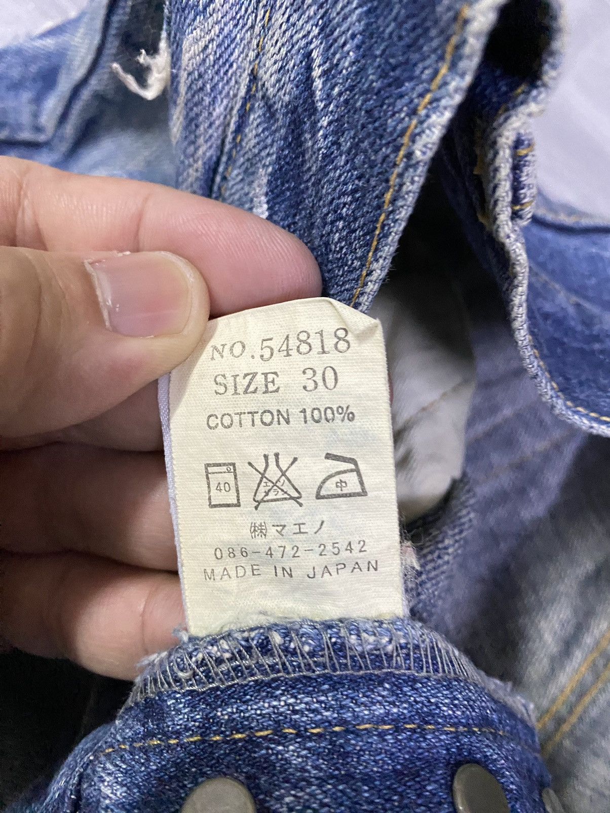 Japanese Brand Designer Eternal Japan Distresed Denim Size US 30 / EU 46 - 13 Thumbnail