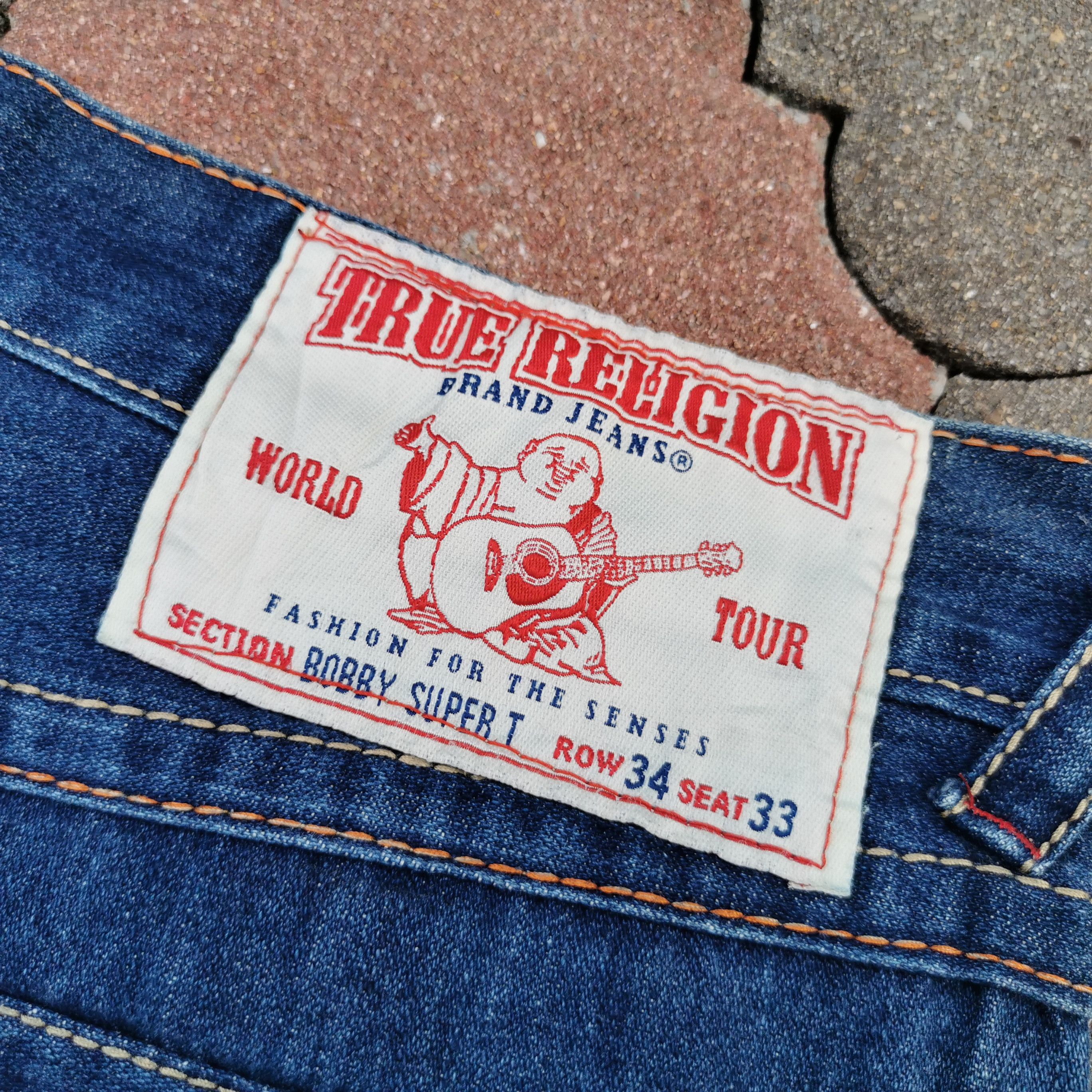 True Religion × Vintage True Religion Brand Jeans World Tour Embroidered Jeans Size US 36 / EU 52 - 7 Thumbnail