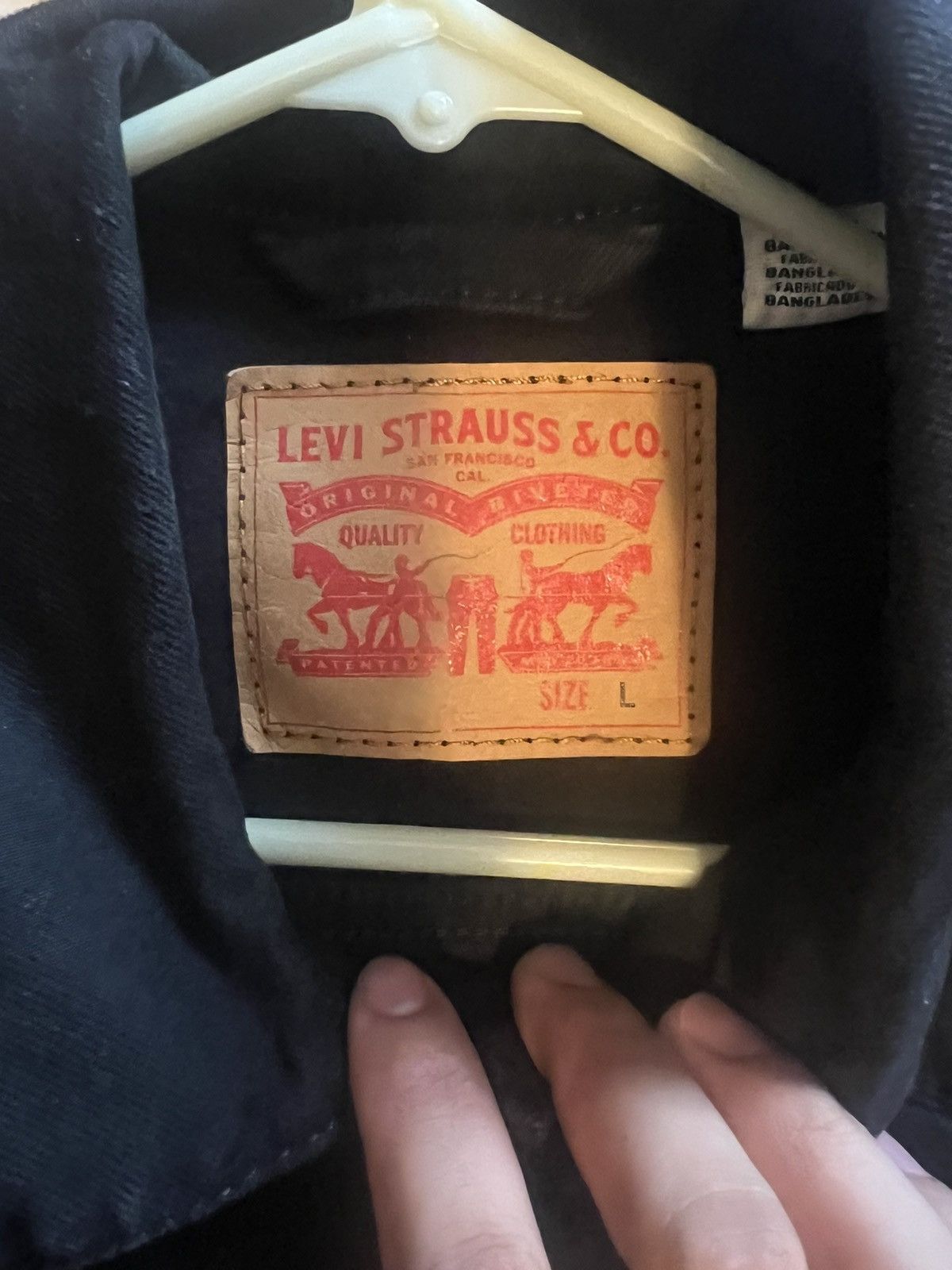 Levi's Vintage Clothing Black Jean jacket Size US L / EU 52-54 / 3 - 2 Thumbnail