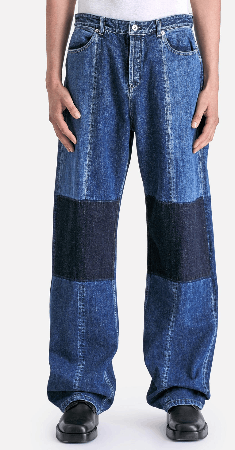Jil Sander Jil Sander+ Patchwork Straight-Leg Jeans Size US 32 / EU 48 - 1 Thumbnail