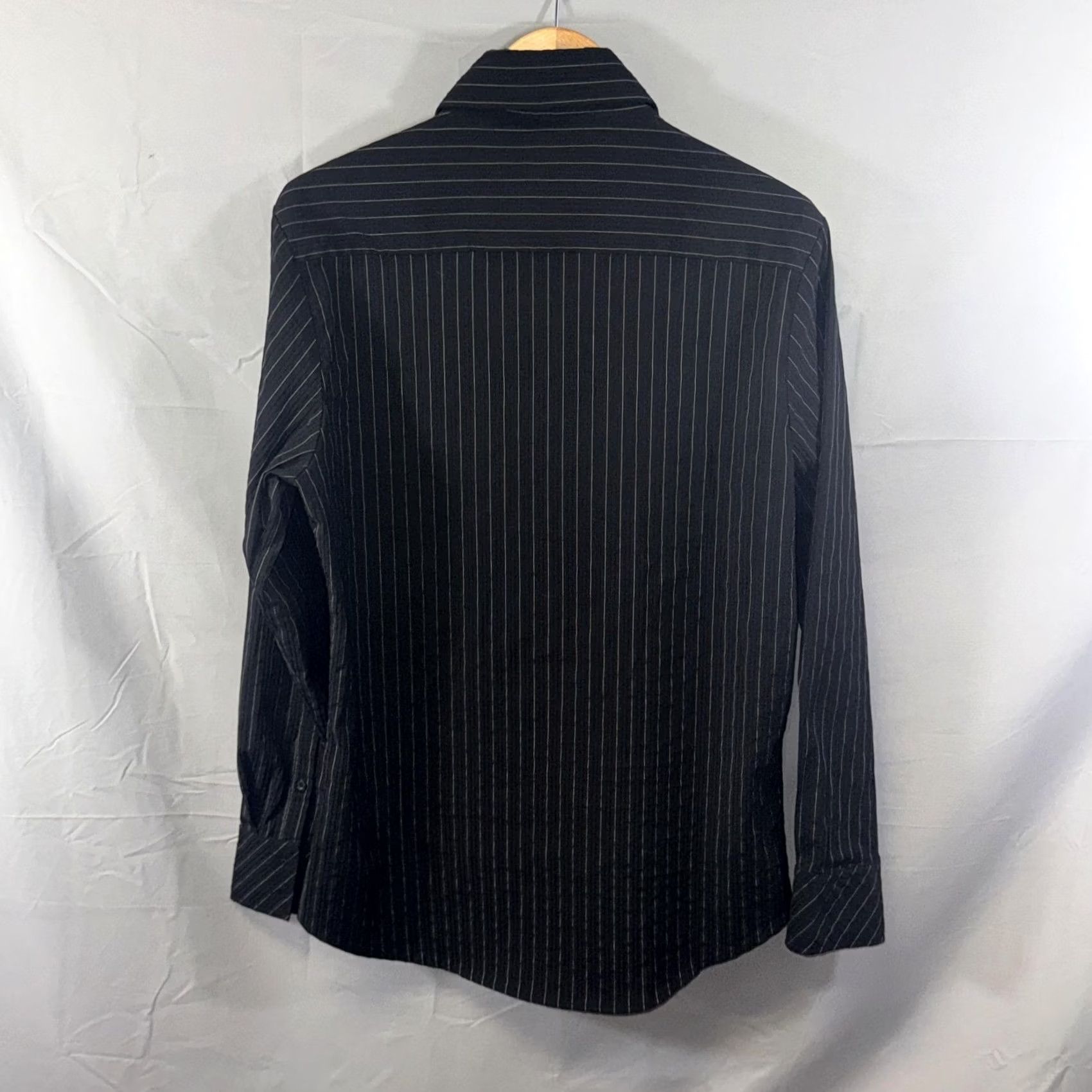 Vintage 7 Diamonds Shirts Mens Large Lot of 2 Black Pink Striped Stretch Button Up Size US L / EU 52-54 / 3 - 3 Thumbnail