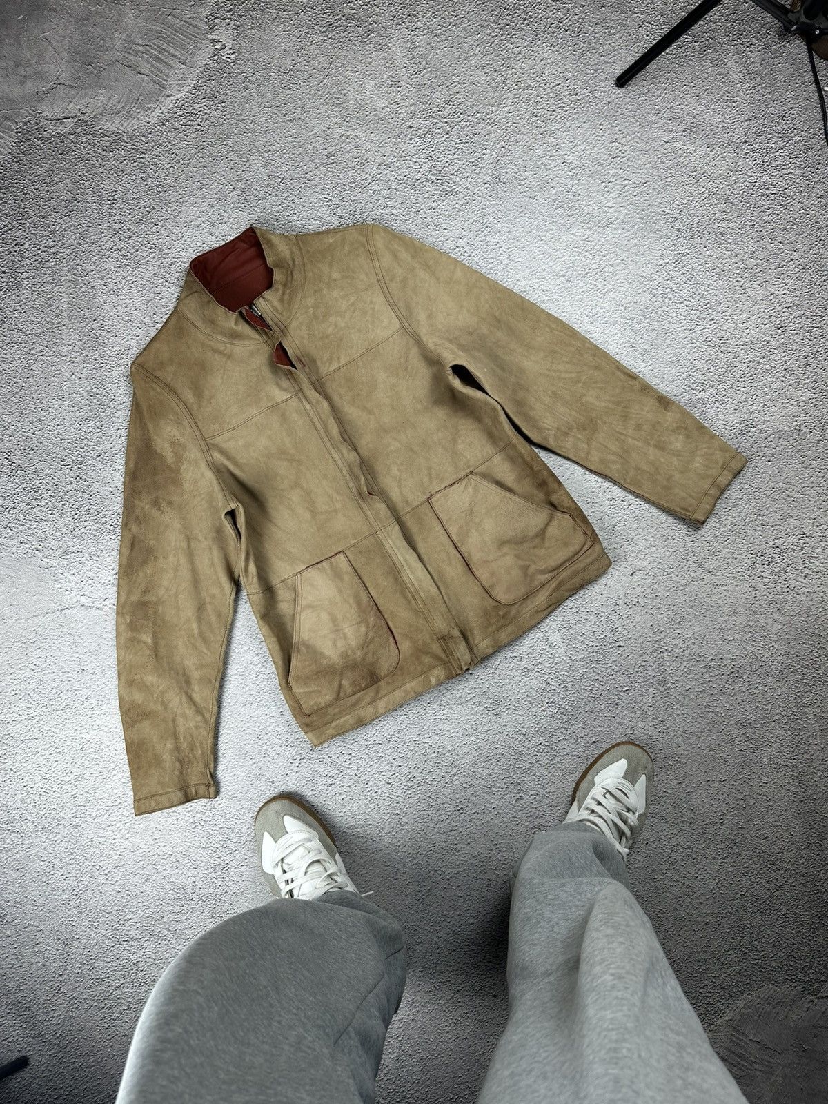 Genuine Leather Double-Sided Leather Jacket Diesel Style Reversible Faded Size M / US 6-8 / IT 42-44 - 3 Thumbnail