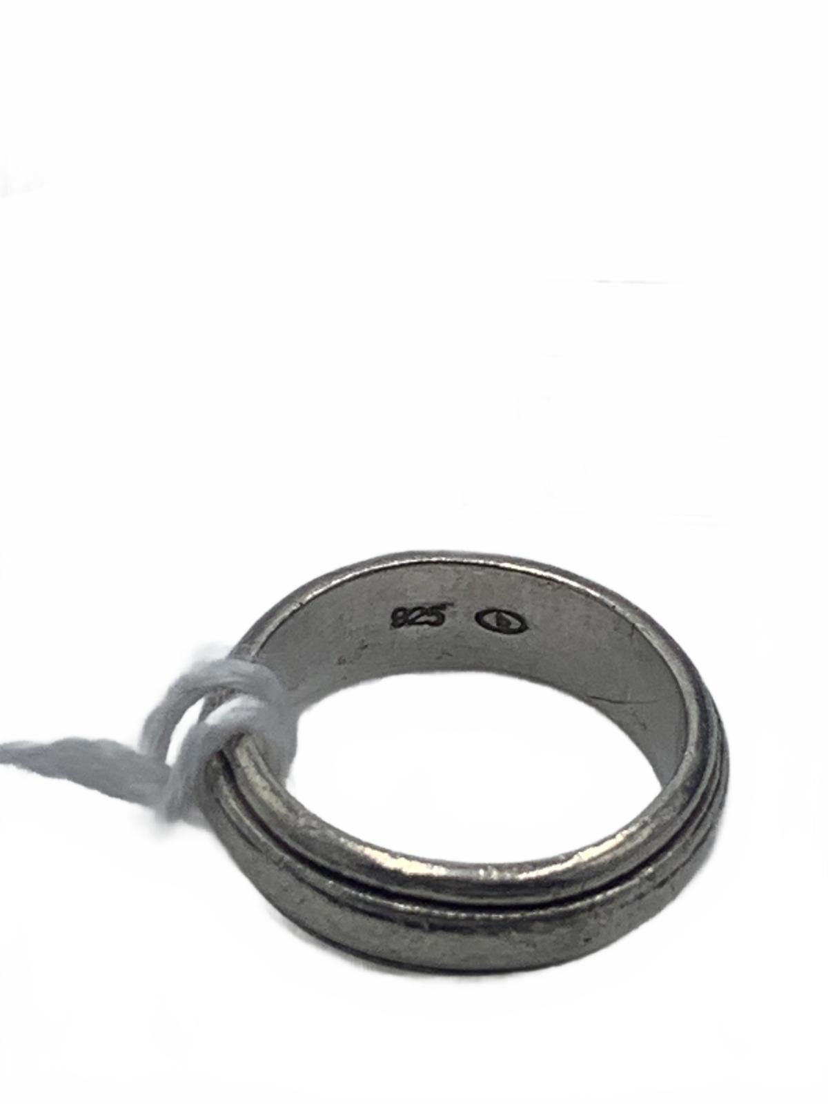 Advisory Board Crystals BOMA Sterling Silver Simple Edge-Bead Ring Size 6.25 Size ONE SIZE - 5 Thumbnail