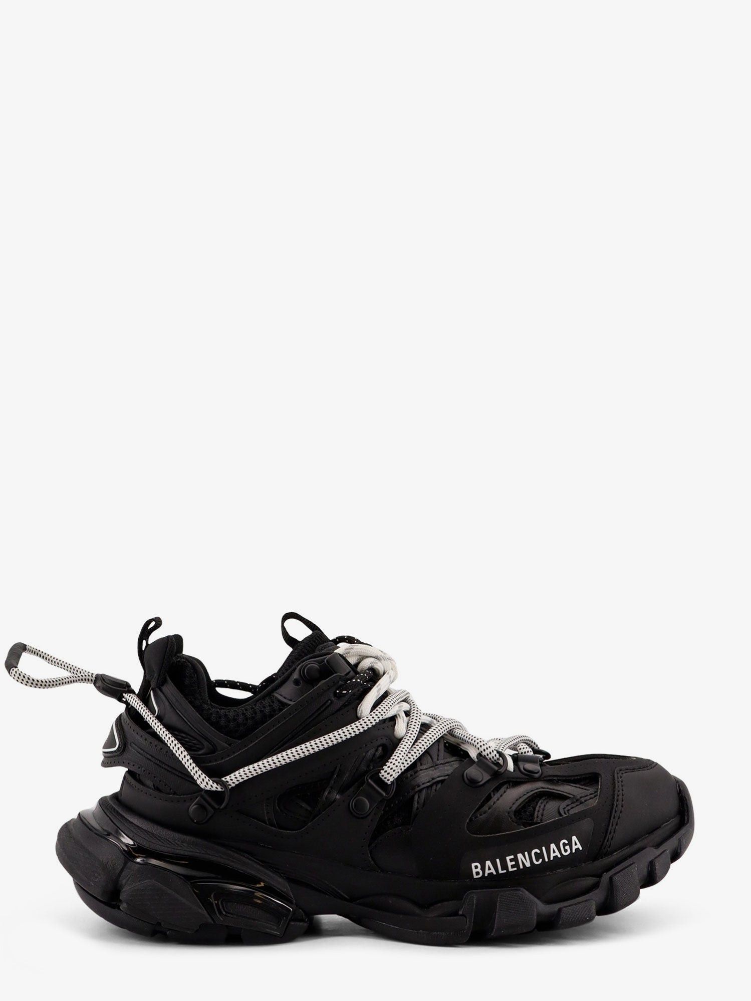Track Mesh Sneakers With Double Laces
