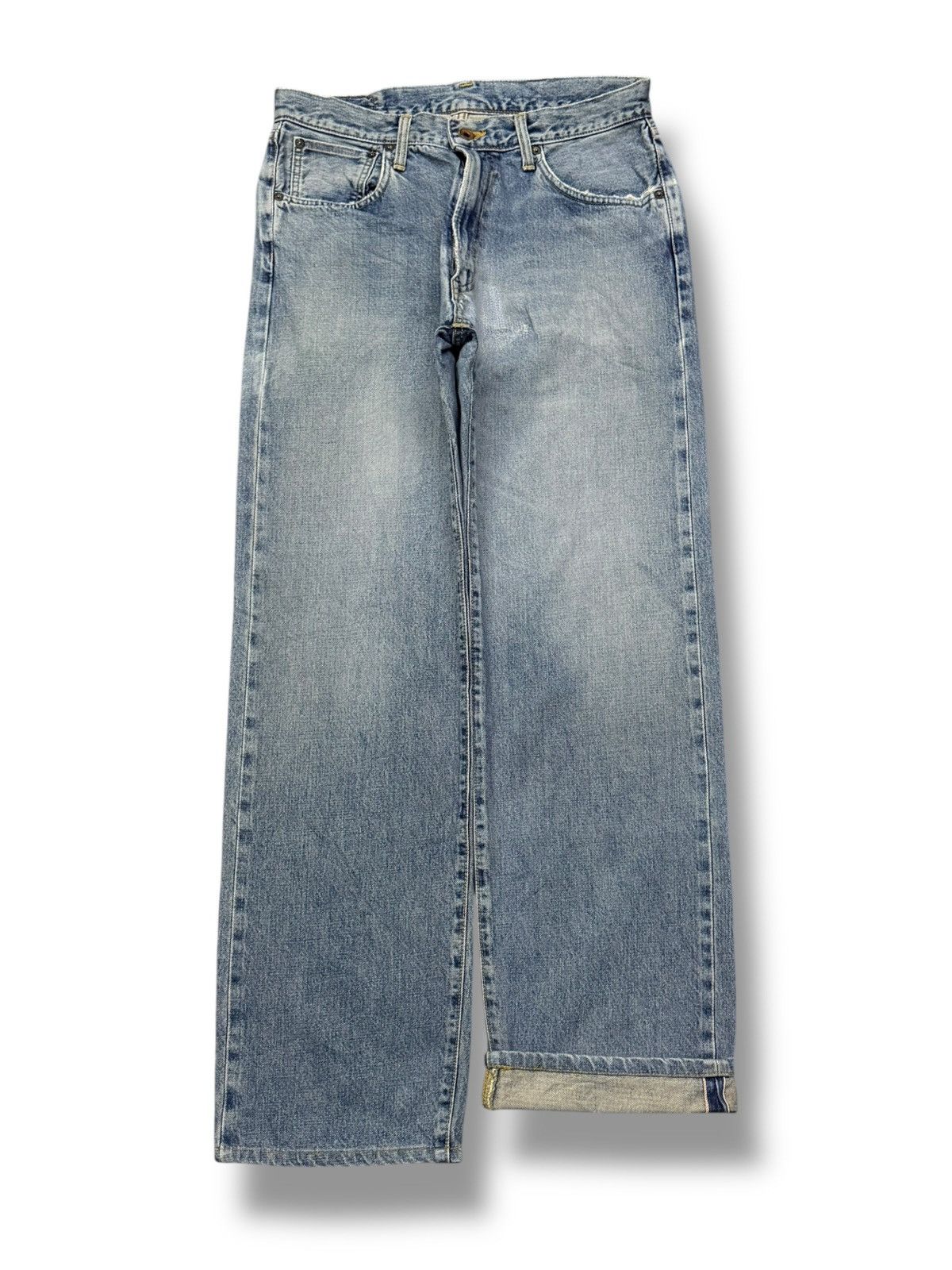 Edwin Vintage Edwin 505X Japan Selvedge Denim | Wide Straight W33 Size US 33 - 2 Thumbnail