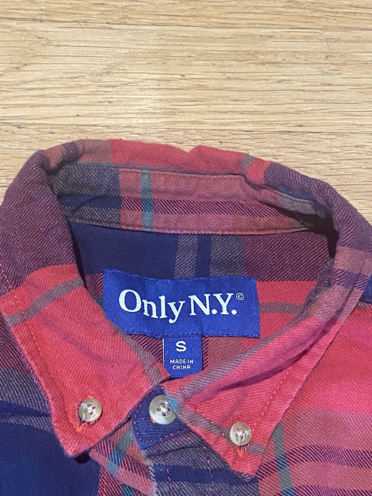 Only NY OnlyNy Red Plaid Button Up Size US S / EU 44-46 / 1 - 2 Thumbnail