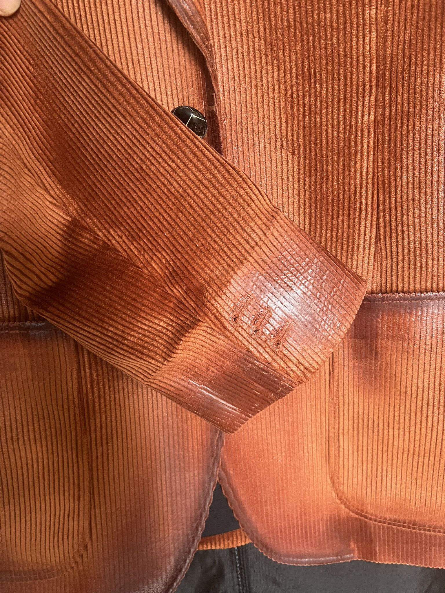 Marni Marni FW20 Orange Waxed Corduroy Blazer Jacket sz 50 Size US L / EU 52-54 / 3 - 5 Thumbnail