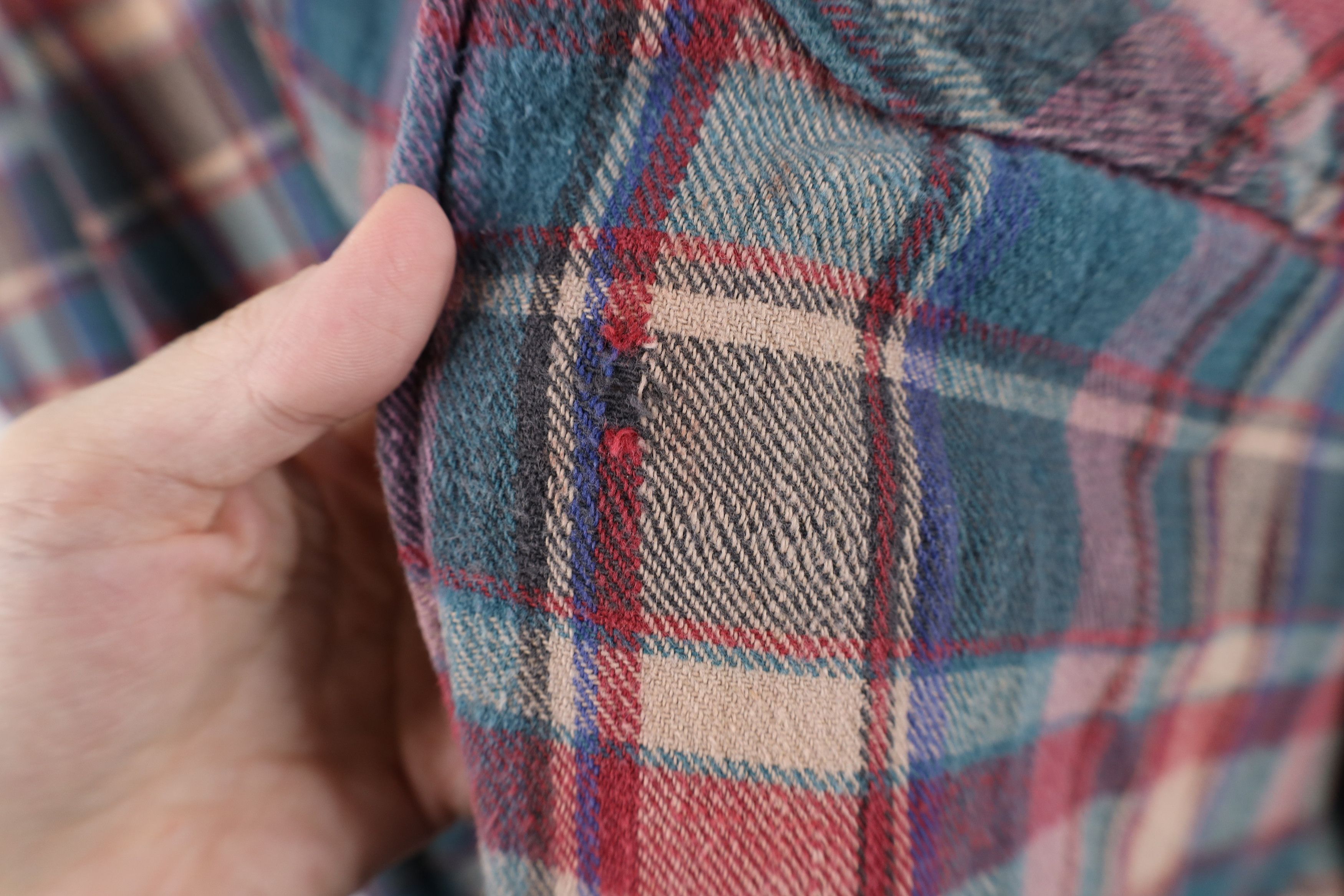 Vintage Vintage 90s Streetwear Heavyweight Button Shirt Plaid Size US XXL / EU 58 / 5 - 4 Thumbnail