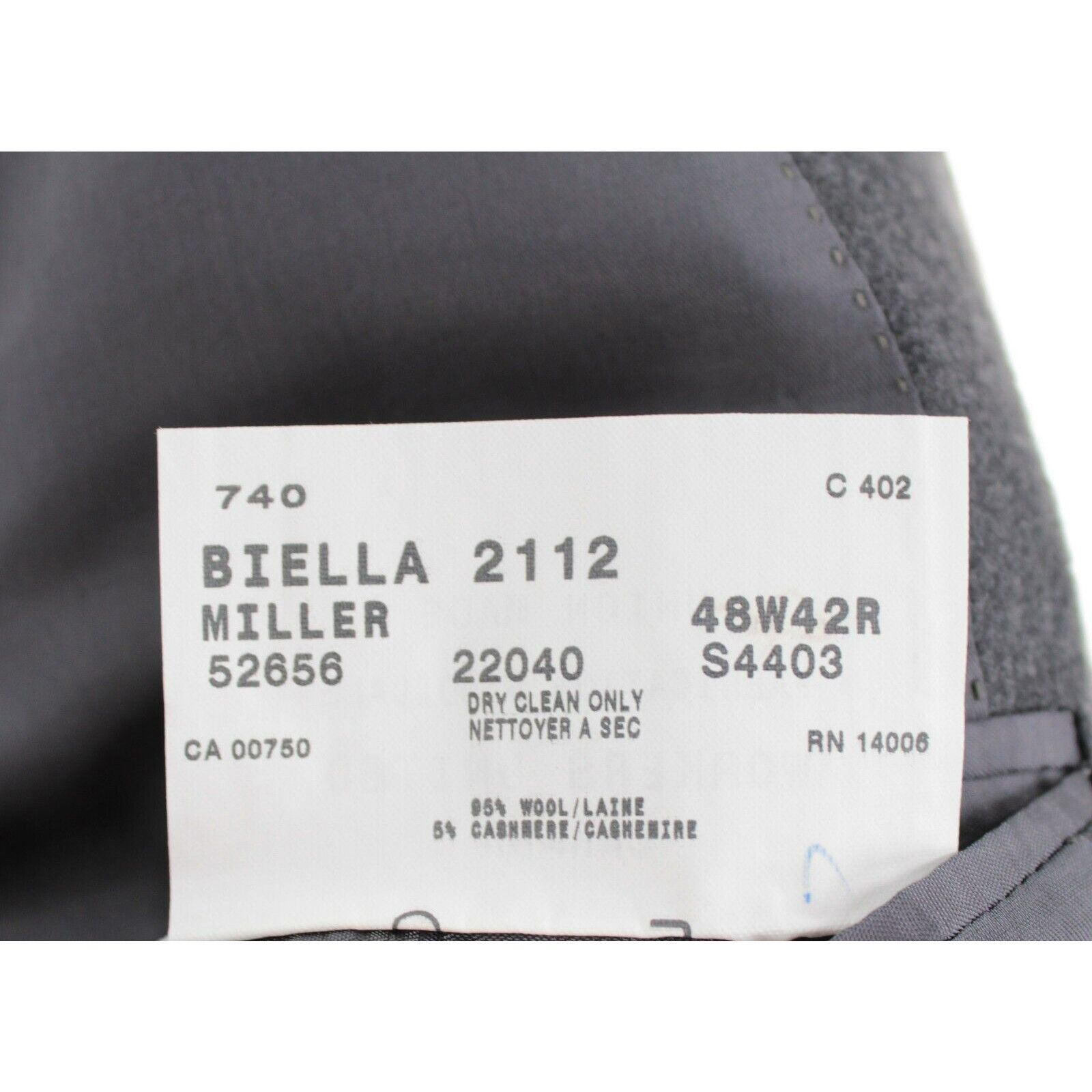 Coppley Coppley Suit Size US 48 Regular in Gray Size 48R - 9 Thumbnail
