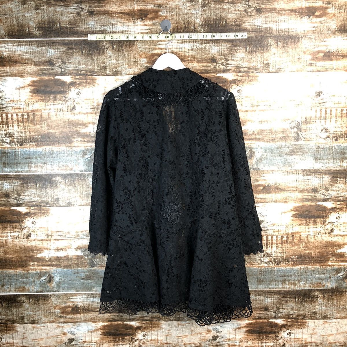 Japanese Brand Japanese Brand crochet Black Cardigan Knitwear #A1479 Size L / US 10 / IT 46 - 10 Thumbnail