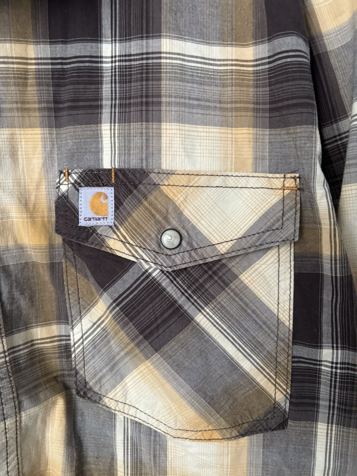 Carhartt Vintage Carhartt Button Up Longsleeve Shirt Size US XL / EU 56 / 4 - 5 Thumbnail