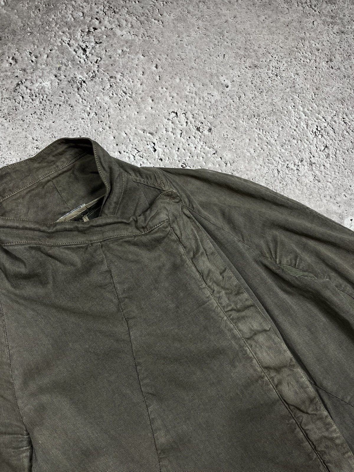 Transit Transit Par-Such Linen Asymmetric Coat Jacket Olive Size 3 Size M / US 6-8 / IT 42-44 - 8 Thumbnail