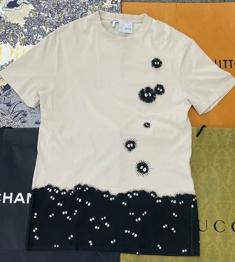 Loewe LOEWE Black and white striped coal ball fairy print short Size S / US 4 / IT 40 - 1 Thumbnail