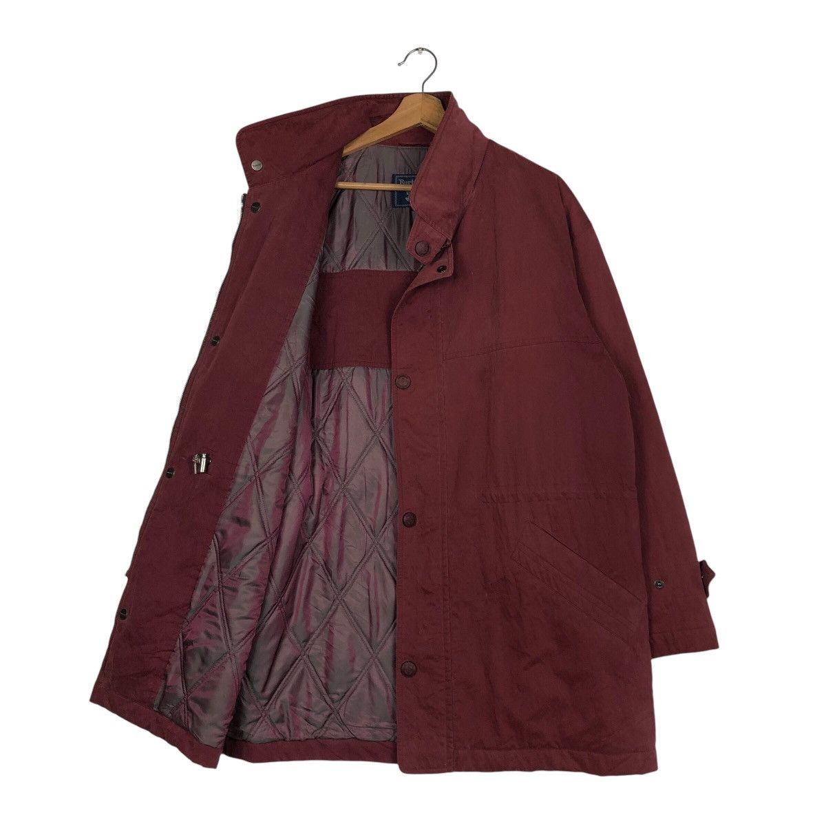 Burberry 📌Vintage Burberrys Button Jacket Biker Style Size US L / EU 52-54 / 3 - 12 Thumbnail