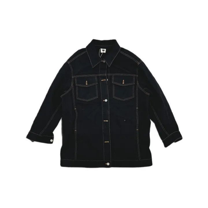 Dior Dior Classic Black Denim Jacket 0079-2507 Size S / US 4 / IT 40 - 2 Thumbnail