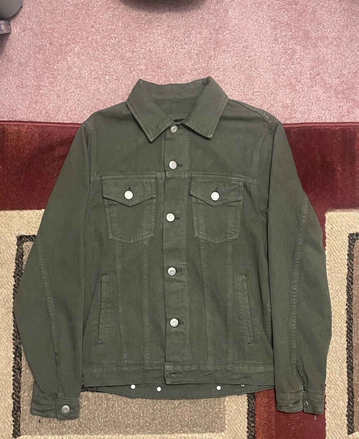 Vintage Vintage Forest Green Wash Denim Jacket Grailed