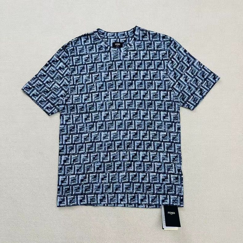 Fendi FENDI SS24 FF Monogram Short Sleeve Tee-yf Size US S / EU 44-46 / 1 - 1 Thumbnail