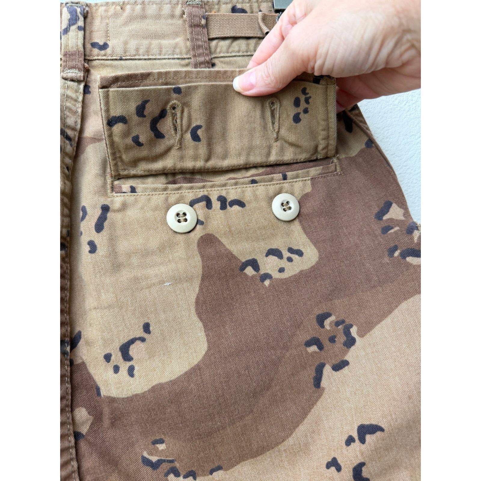 RE/DONE RE/DONE Womens Desert Camo Zip Utility Mini Skirt XS Size 28" / US 6 / IT 42 - 8 Thumbnail