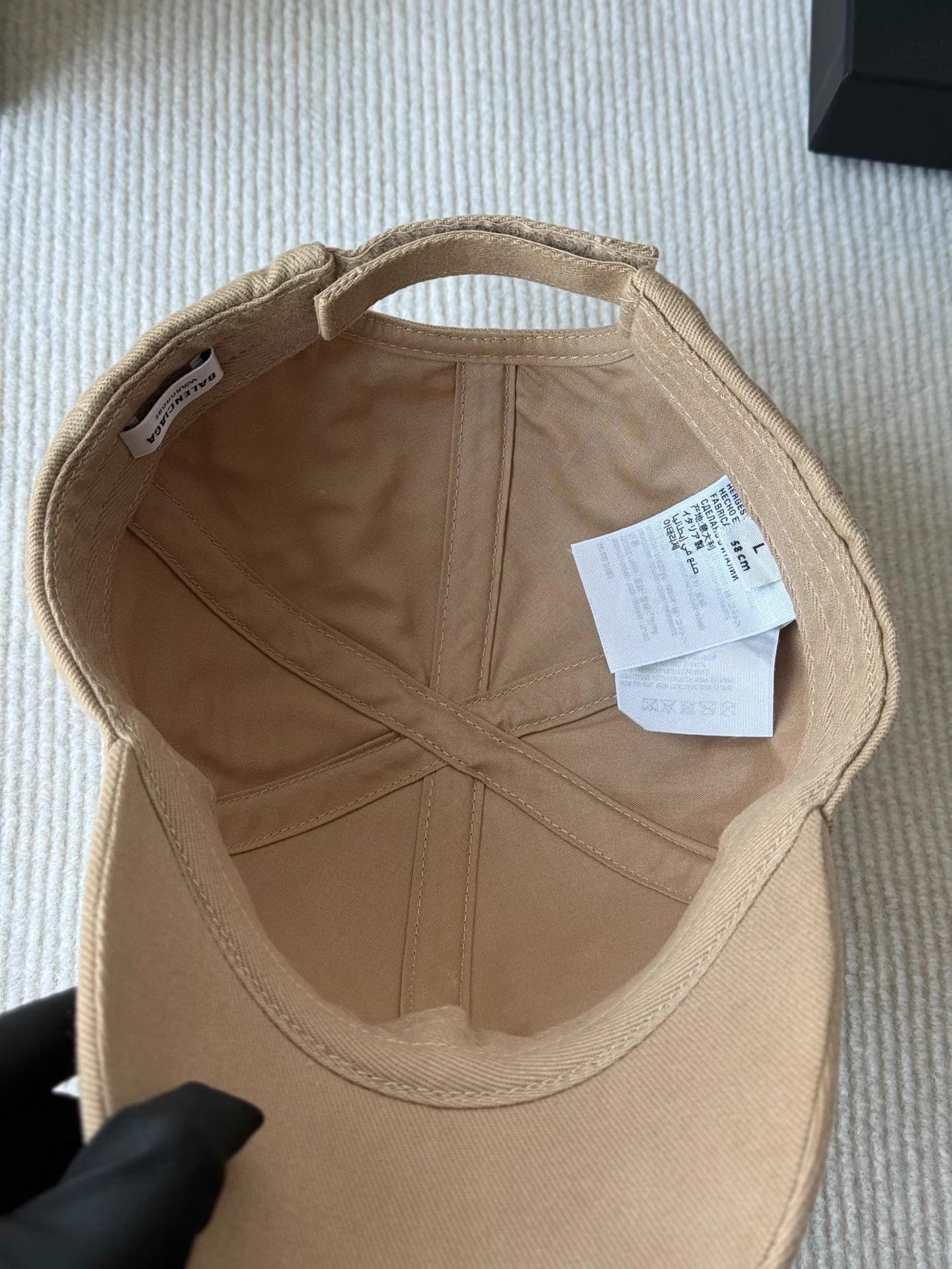 Balenciaga Balenciaga Khaki Embroidered Logo Baseball Cap - L Size ONE SIZE - 5 Thumbnail
