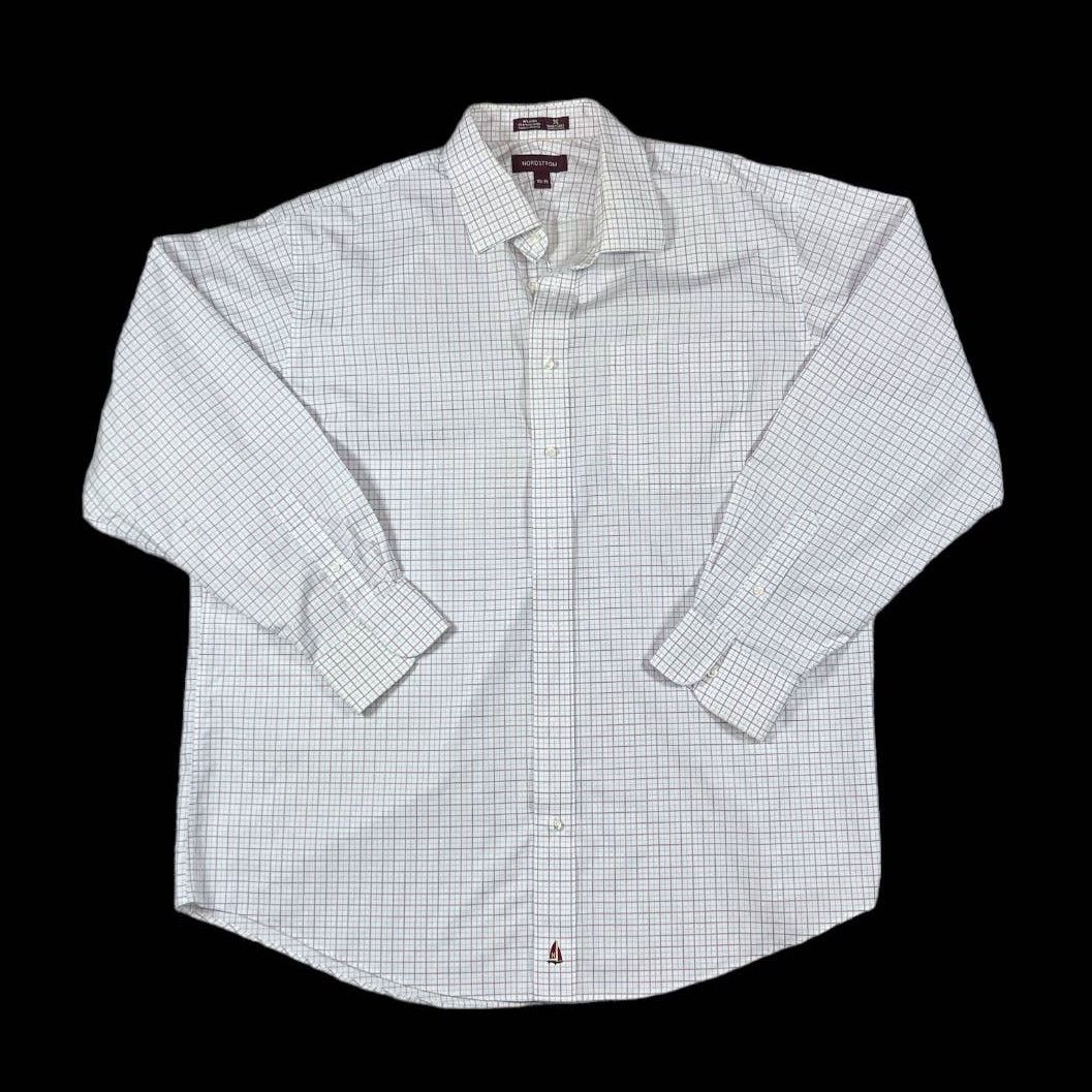 Nordstrom Nordstrom White/Pink Shirt | Neck 17.5-35 Size US L / EU 52-54 / 3 - 1 Thumbnail