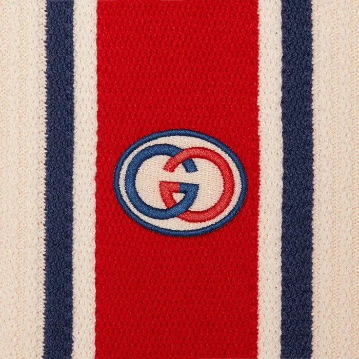 Gucci o1loc1c0226 739962 Knit Cotton Cardigan With Patch Size US XS / EU 42 / 0 - 4 Thumbnail