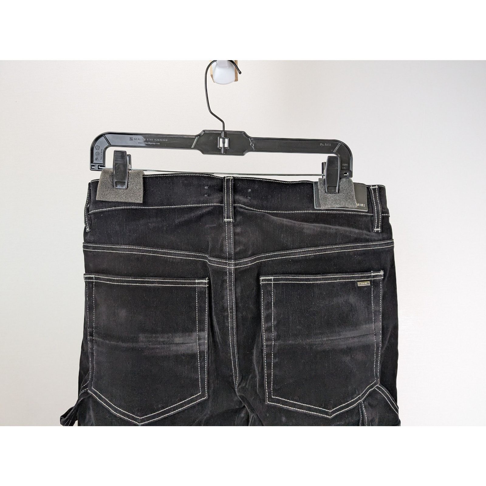 Amiri o1rshd1 Flocked Carpe Jean in Black Size US 32 / EU 48 - 11 Thumbnail
