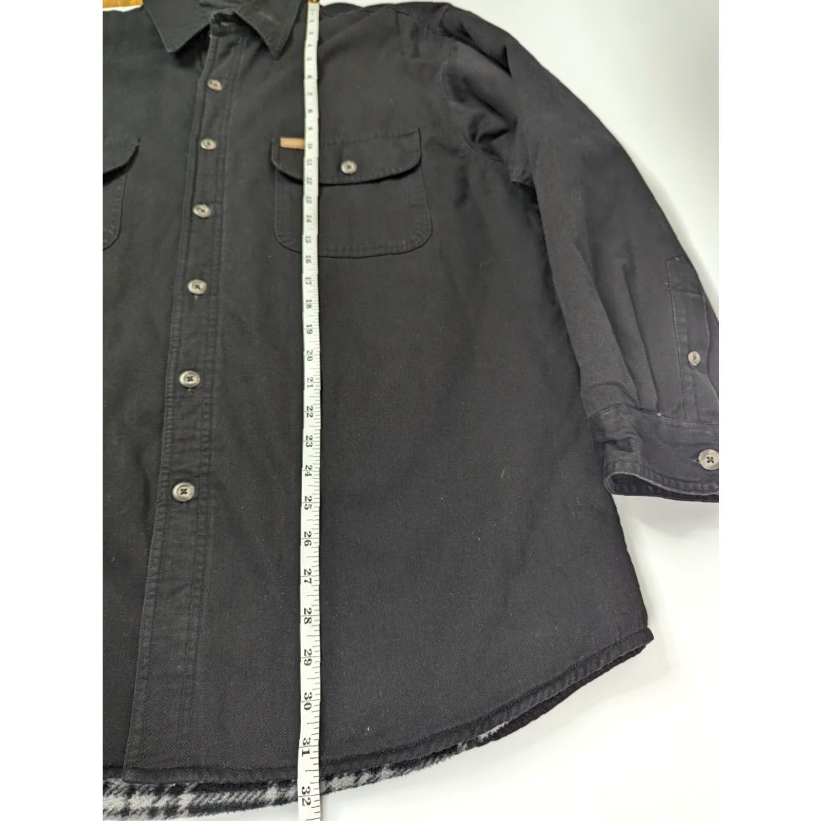 Vintage Wolverine Shacket Black Plaid Fleece Lined Heavyweight Workwear Mens Large Size US L / EU 52-54 / 3 - 7 Thumbnail