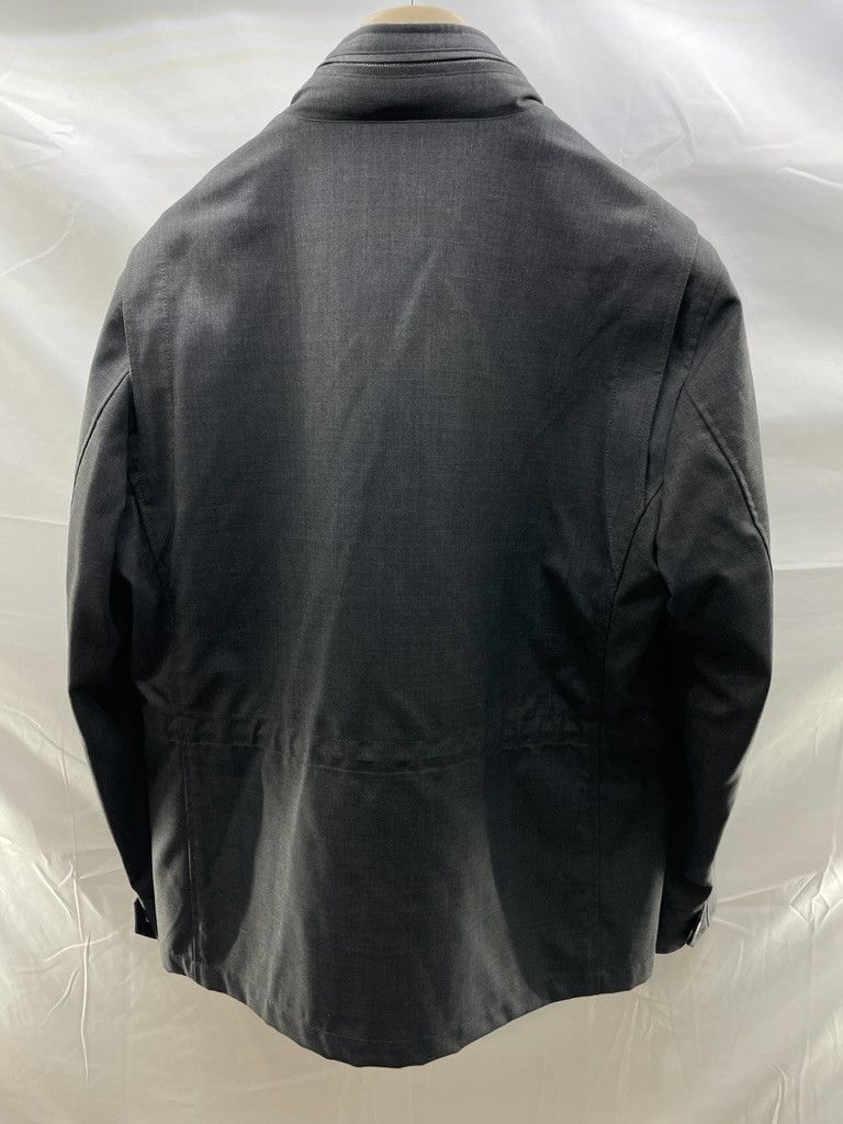 Brunello Cucinelli BRUNELLO CUCINELLI Wool Nylon Charcoal Utility Jacket Size US L / EU 52-54 / 3 - 5 Thumbnail