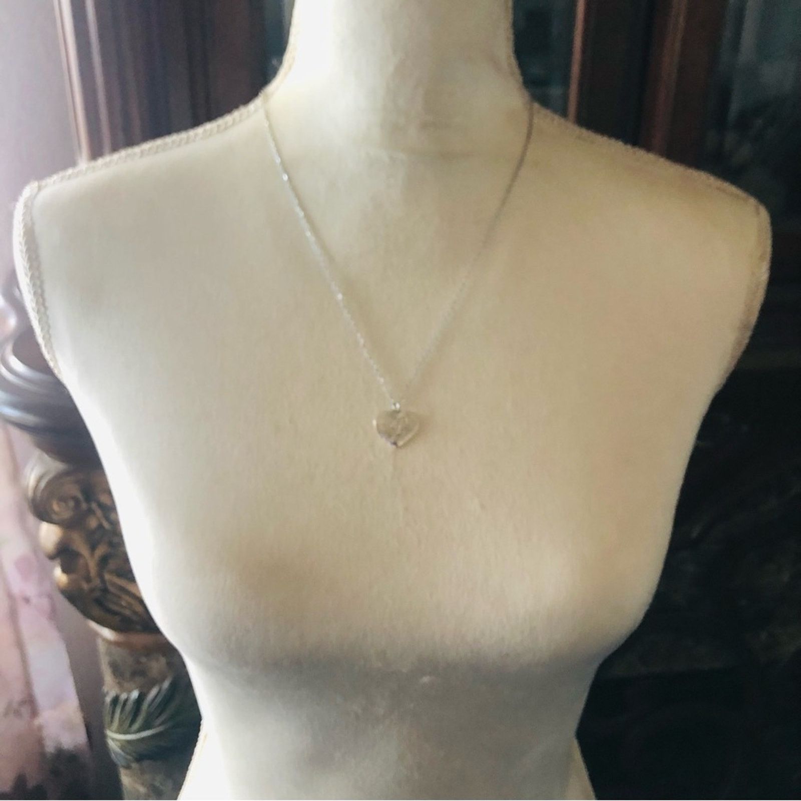 Vintage Vintage sterling monogram initial “L” heart pendant necklace Size ONE SIZE - 8 Thumbnail