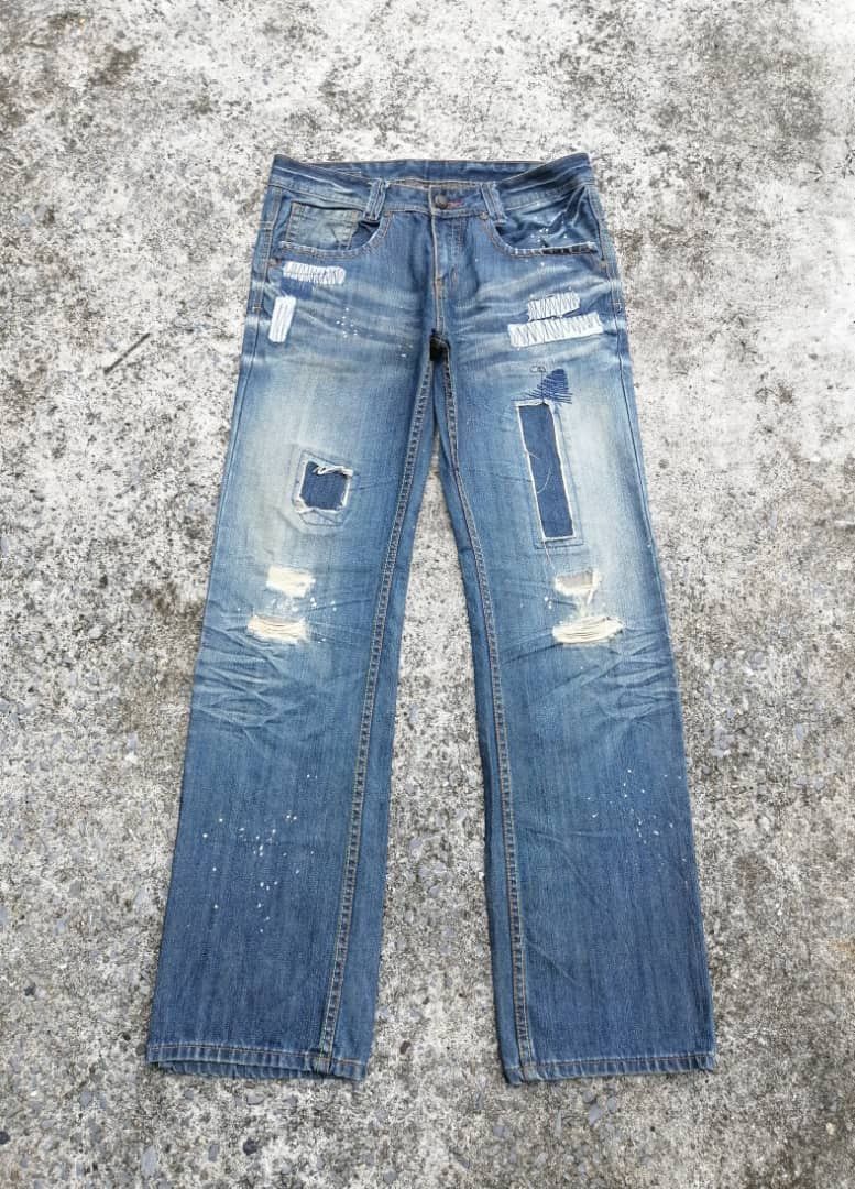 Robins Jeans Robins Jeans Nice Design Distressed Denim Jeans Size US 32 / EU 48 - 1 Thumbnail