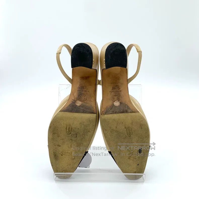 Chanel Chanel Colour-blocked leather high-heeled sandals Size US 5.5 / IT 35.5 - 5 Thumbnail