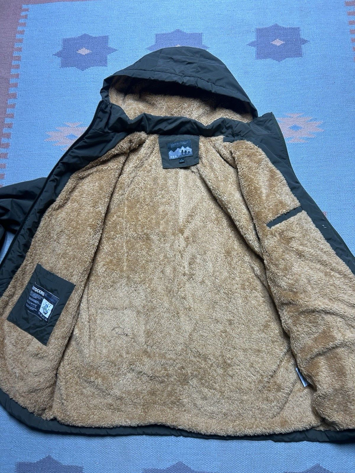 Vintage Outdoors faux fur lined hooded jacket industrial military L Size US L / EU 52-54 / 3 - 6 Thumbnail