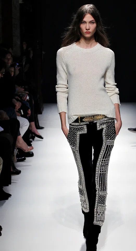 Balmain Balmain super rare 12FW baroque pearl embellished pants Size 30" / US 8 / IT 44 - 3 Thumbnail