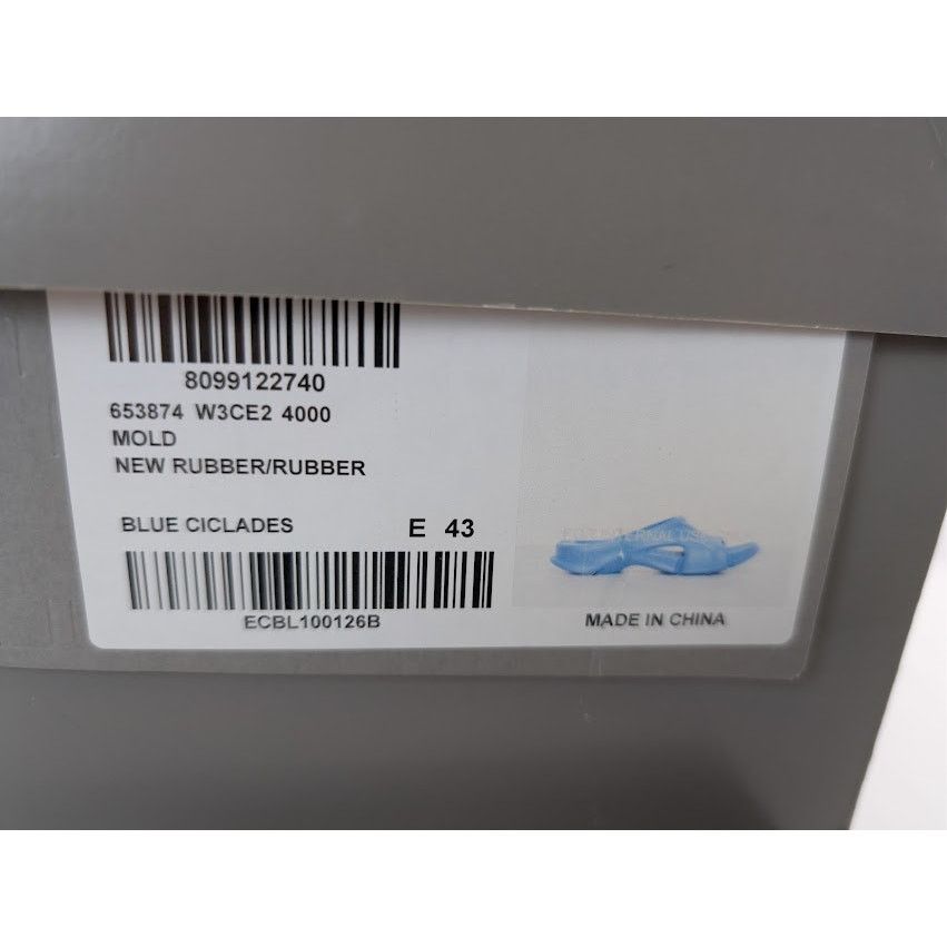 Balenciaga o1rshd1 Rubber Mold Slide Sandals in Blue Size US 10 / EU 43 - 22 Thumbnail