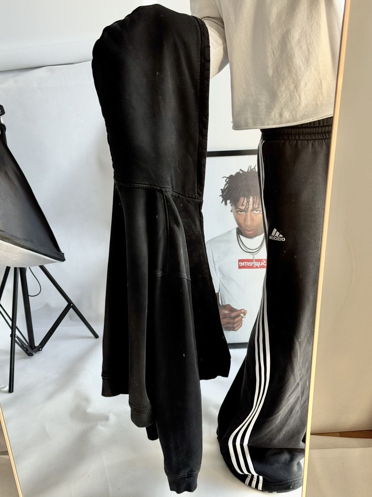 No Faith Studios NFS ZIP JACKET Washed Black Zip Up Hoodie no faith Studios Size US S / EU 44-46 / 1 - 15 Thumbnail