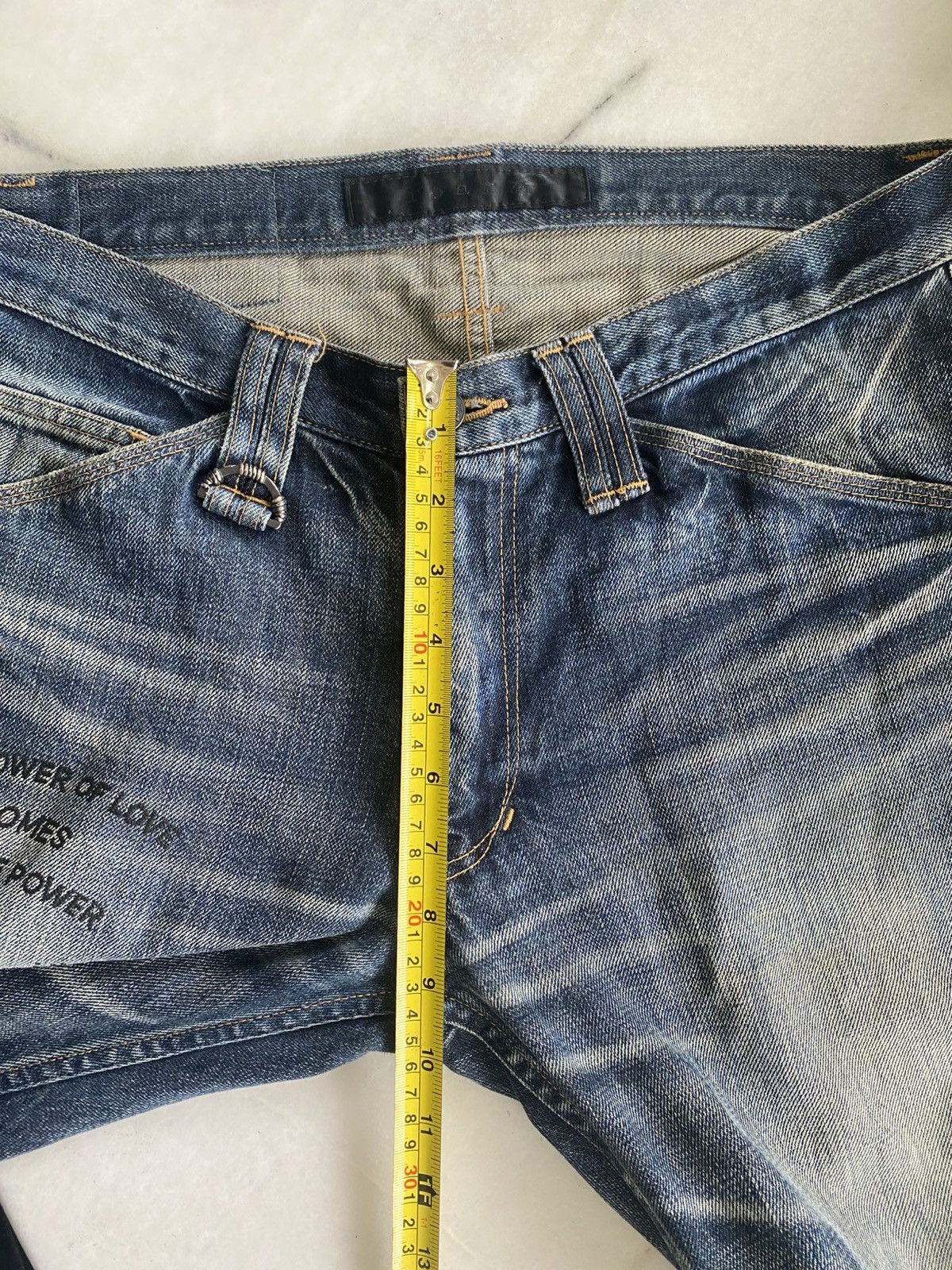 Roar Roar Crossgun Swarovski Distress Jeans Size US 31 - 16 Thumbnail