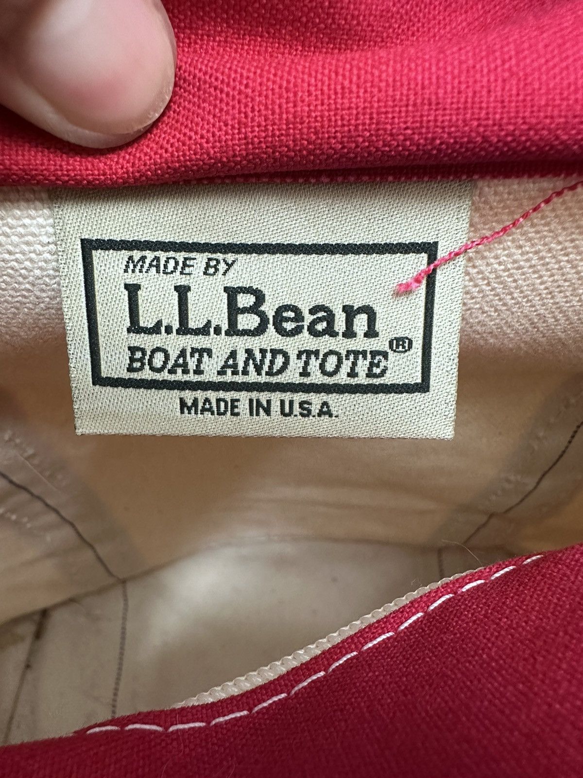 L.L. Bean × Vintage Vintage L.L Bean Boat And Tote Duck Canvas Tote Bag Size ONE SIZE - 6 Thumbnail