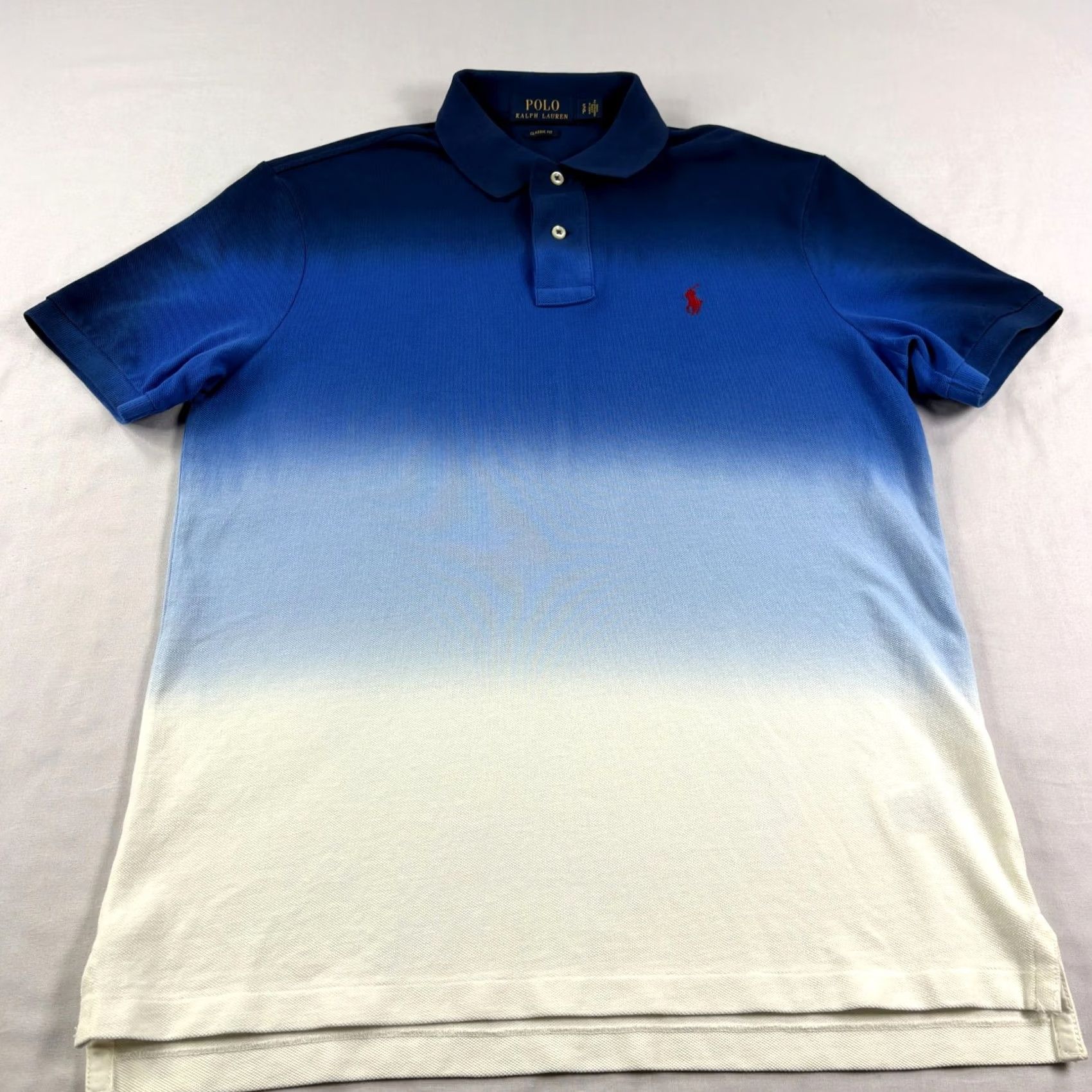Polo Ralph Lauren Polo Ralph Lauren Shirt Mens Small Blue Ombre Polo Shirt Classic Cotton Logo Size US S / EU 44-46 / 1 - 2 Thumbnail