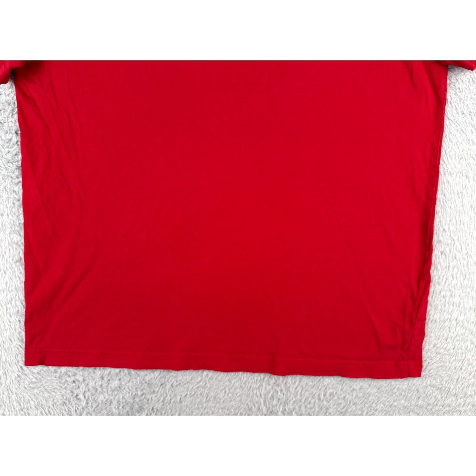 Tommy Hilfiger Tommy Hilfiger Women's T-Shirt 2XL Red Short Sleeve Crew Neck Cotton Logo Basic All Seasons Size XXL / US 16-18 / IT 52-54 - 5 Thumbnail