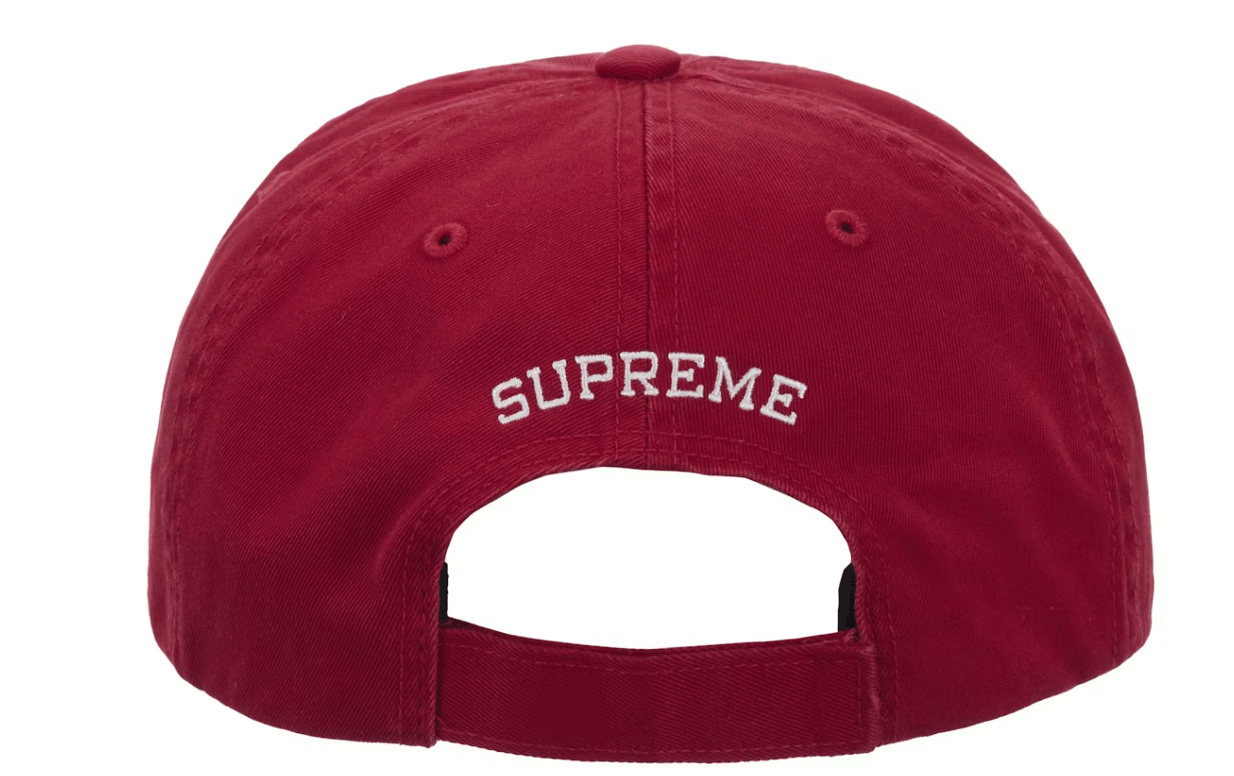 Supreme Supreme Embroidered Money Logo 6-Panel Hat Red Sz Adjustable Size ONE SIZE - 3 Thumbnail