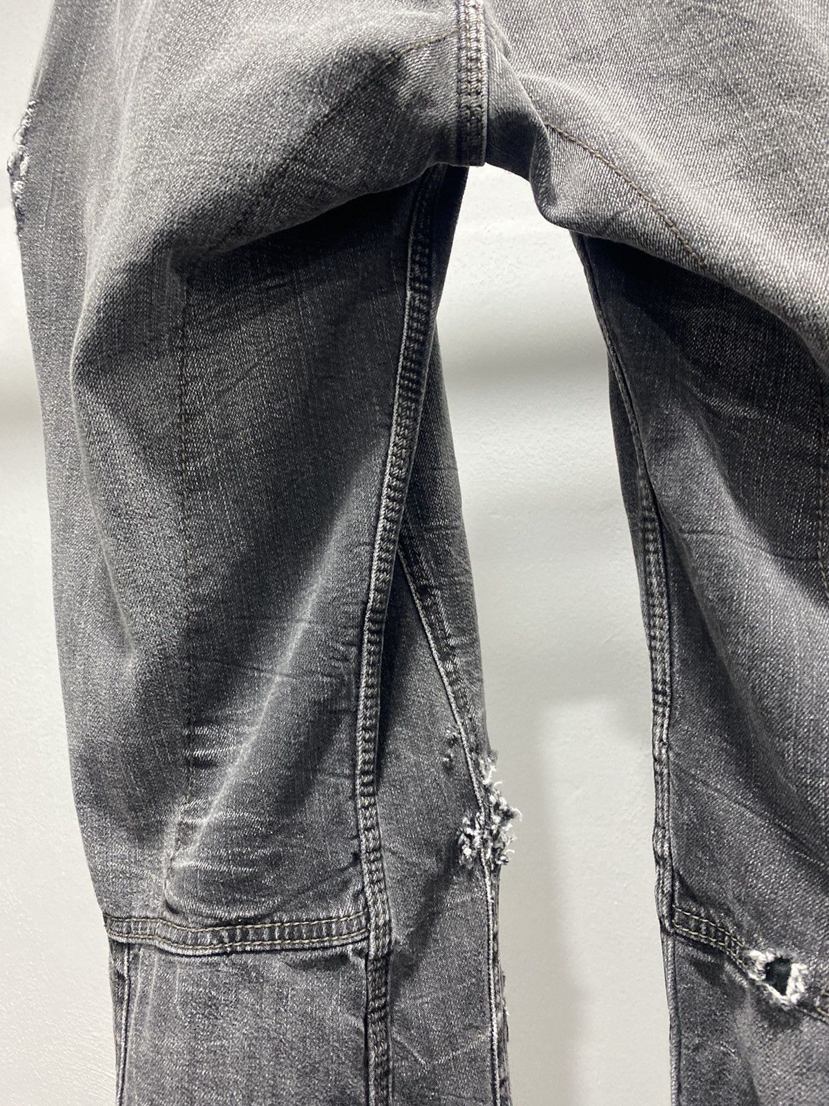Hysteric Glamour Nicole Washed Black Cargo Denim Pants Lgb Punk Size US 34 / EU 50 - 16 Thumbnail
