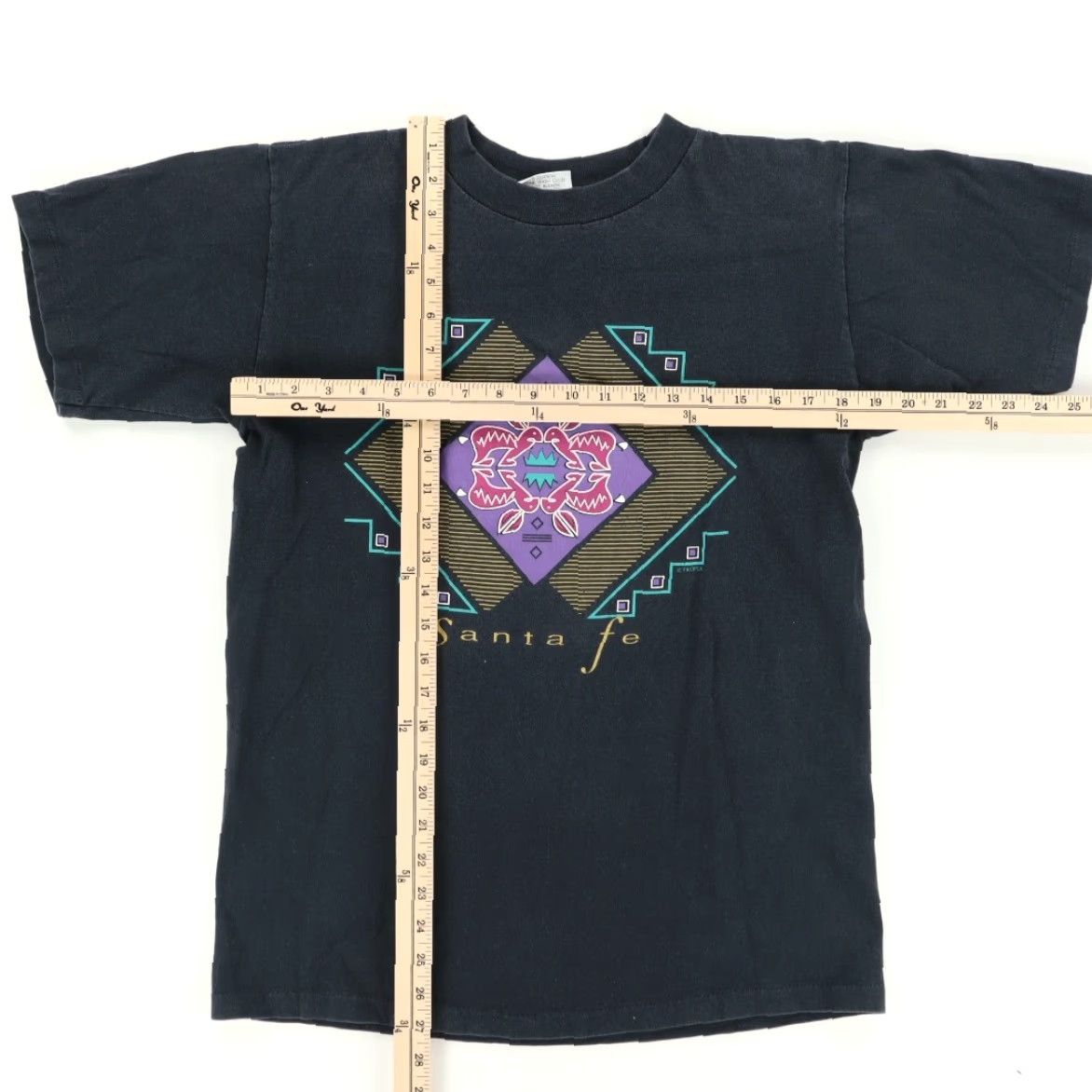 Vintage VTG Resort Images Santa Fe Arizona Solid T-Shirt Black Men's L Shirt Mens VTG Santa Fe Arizona Solid T-Shirt Black L Size US L / EU 52-54 / 3 - 3 Thumbnail
