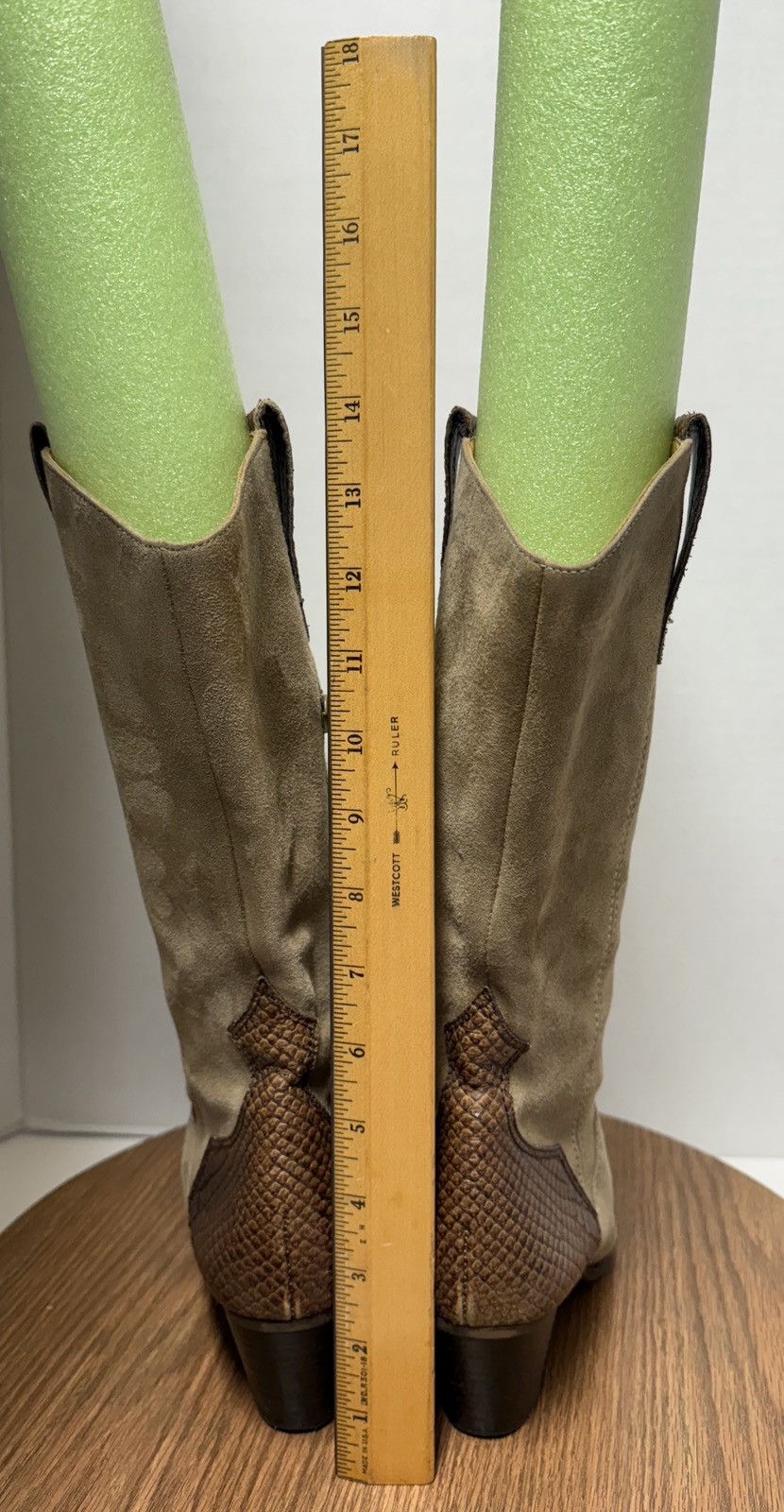 Other Paul Green Munchen Women Handmade Suede Cowgirl Boots Size US 8 / IT 38 - 5 Thumbnail