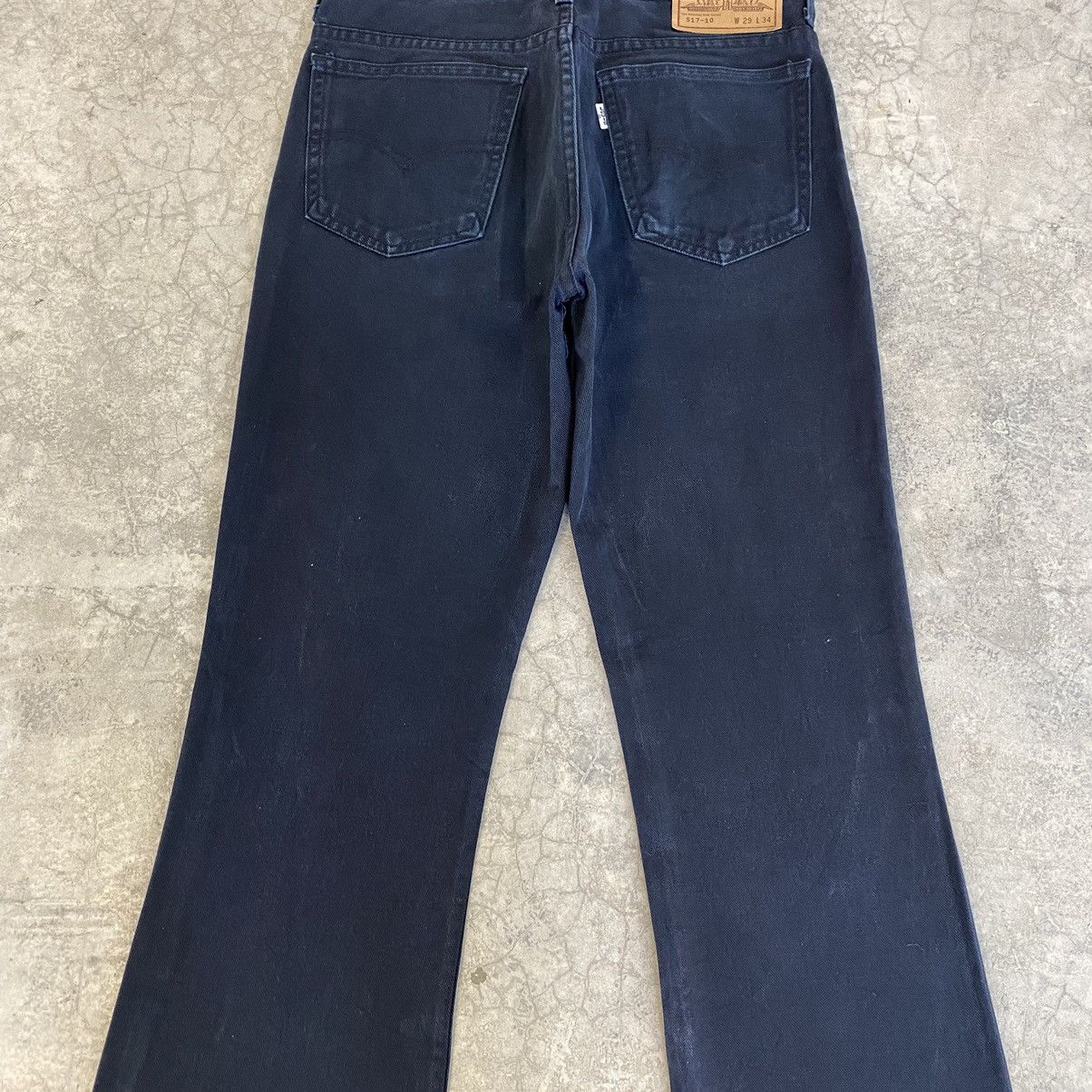 Levi's × Vintage Size 28x28.5 Vintage 1996 Levis 517 Black Flared Jeans Size US 28 / EU 44 - 16 Thumbnail