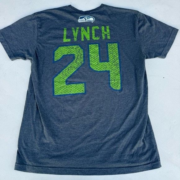 NFL NEW SEATTLE SEAHAWKS NFL TEAM APPAREL MARSHAWN LYNCH 24 T-SH Size US M / EU 48-50 / 2 - 6 Thumbnail