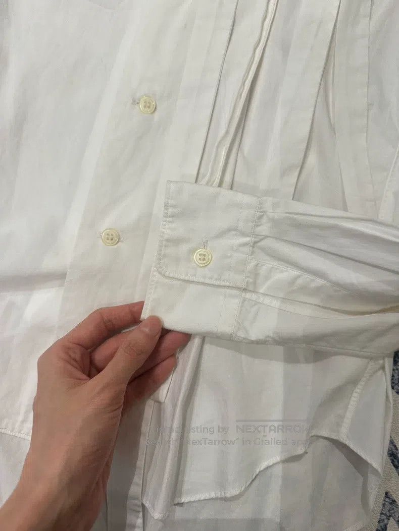 Comme des Garcons Comme Des Garcons Vintage White Bow Tie Shirt with Butterf Size S / US 4 / IT 40 - 4 Thumbnail