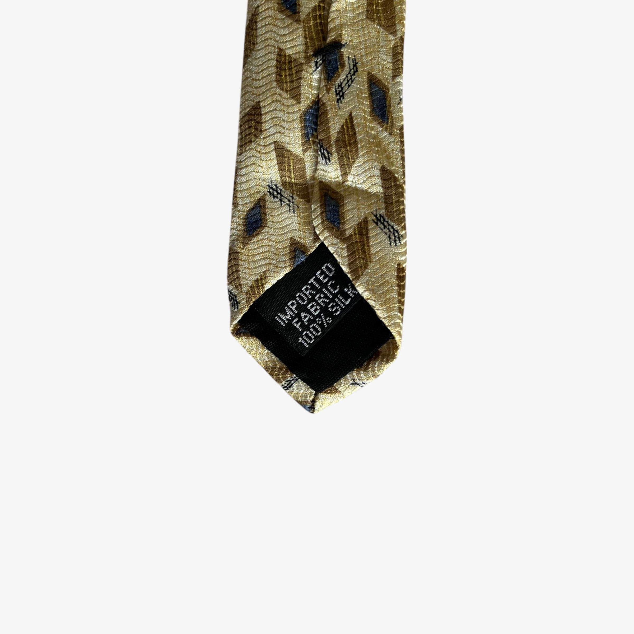 Oscar De La Renta Vintage 90s Oscar De La Renta Abstract Geometric Silk Tie Size ONE SIZE - 3 Thumbnail