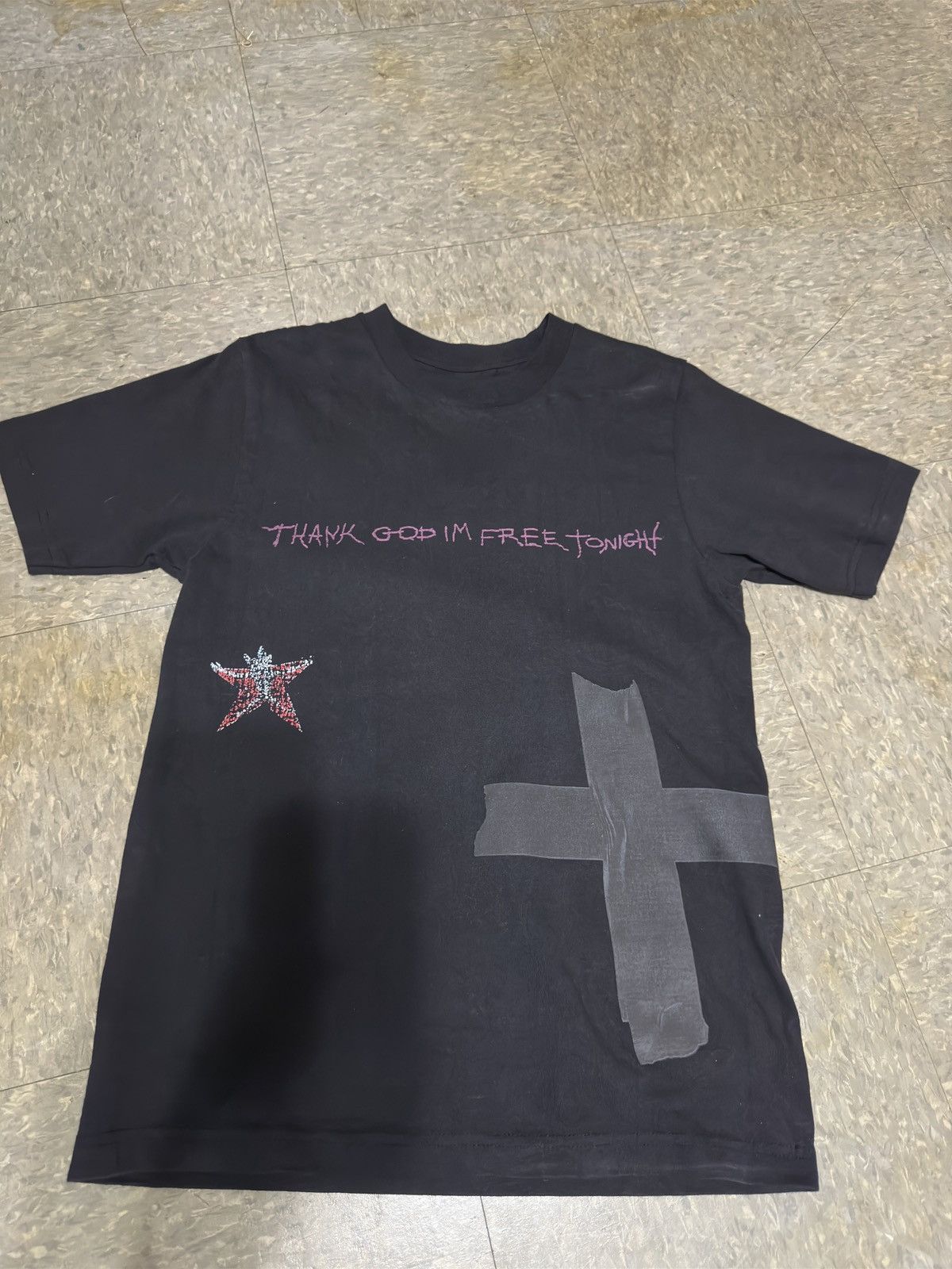 Band Tees × Travis Scott Travis Scott Thank God I’m Free Tonight Shirt MetLife Shirt Size US S / EU 44-46 / 1 - 5 Thumbnail