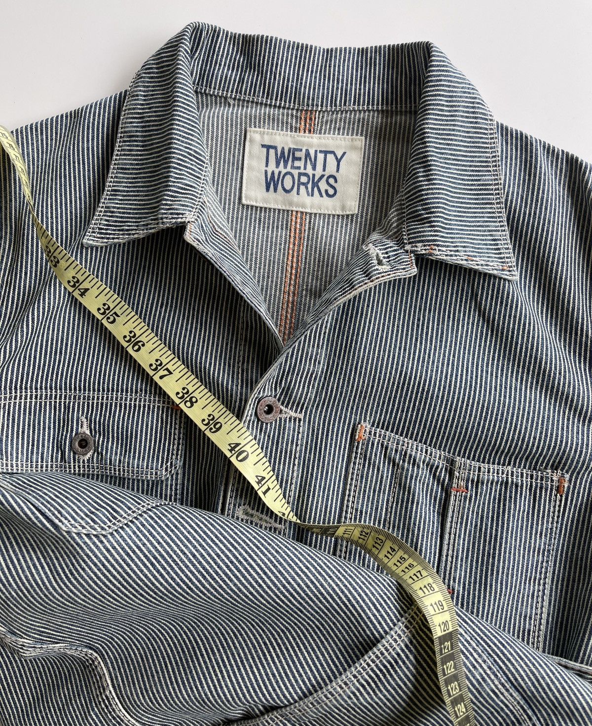 Japanese Brand Vintage Twenty Works Hickory Denim Jacket Size US M / EU 48-50 / 2 - 11 Thumbnail