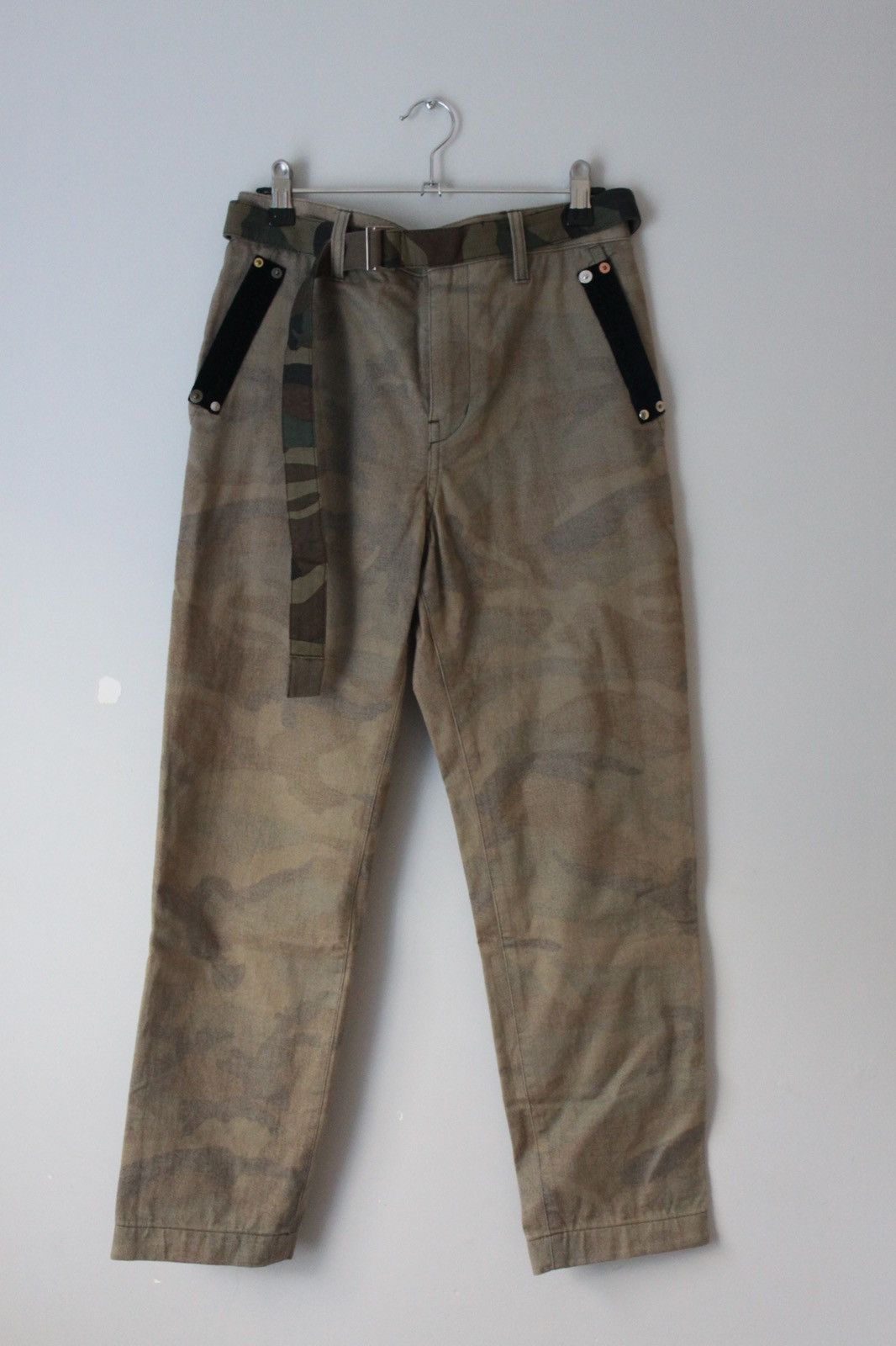 Sacai AW/18 Belted Camoflauge pants